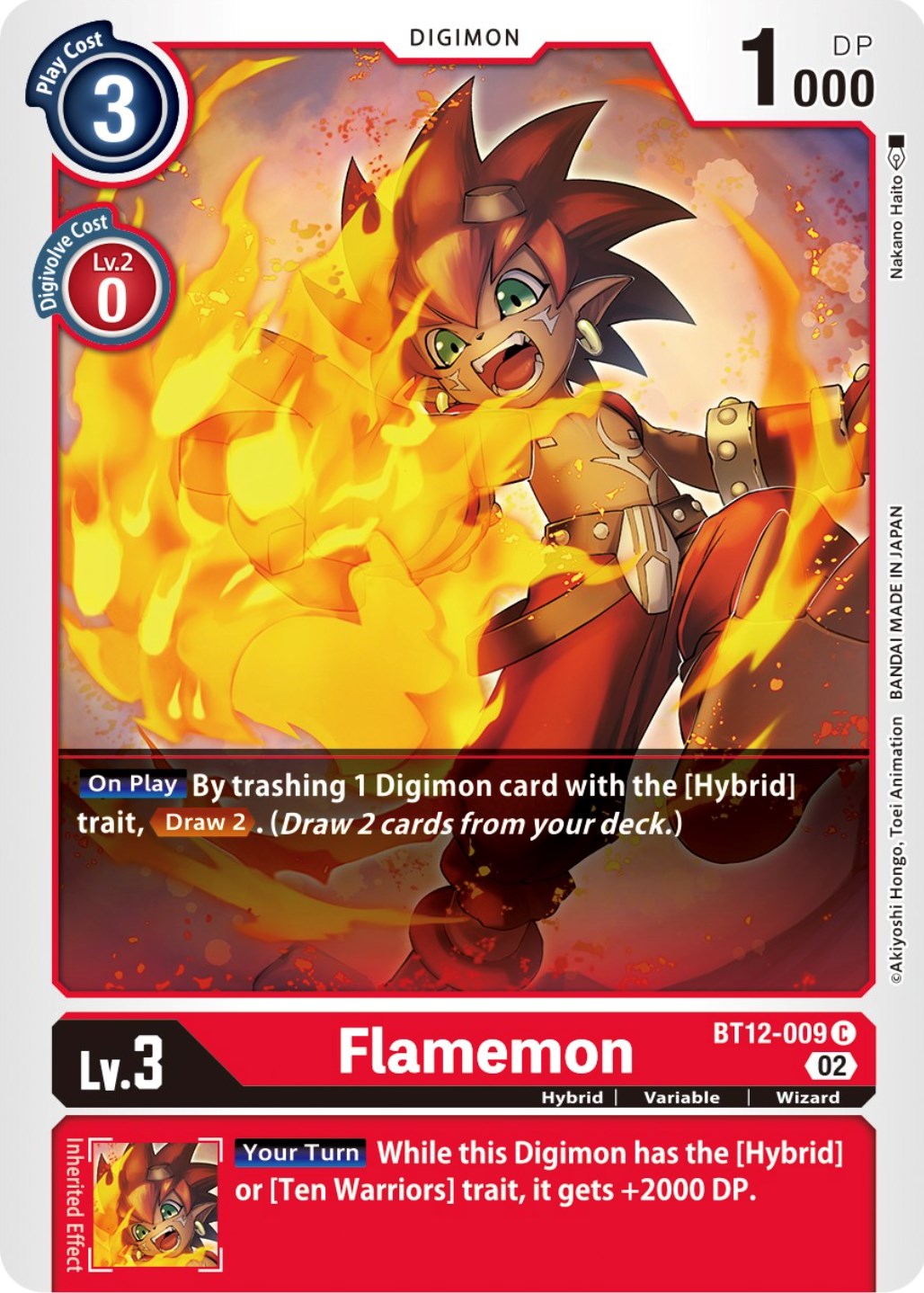 Flamemon [BT12-009] [Across Time] | Tables and Towers