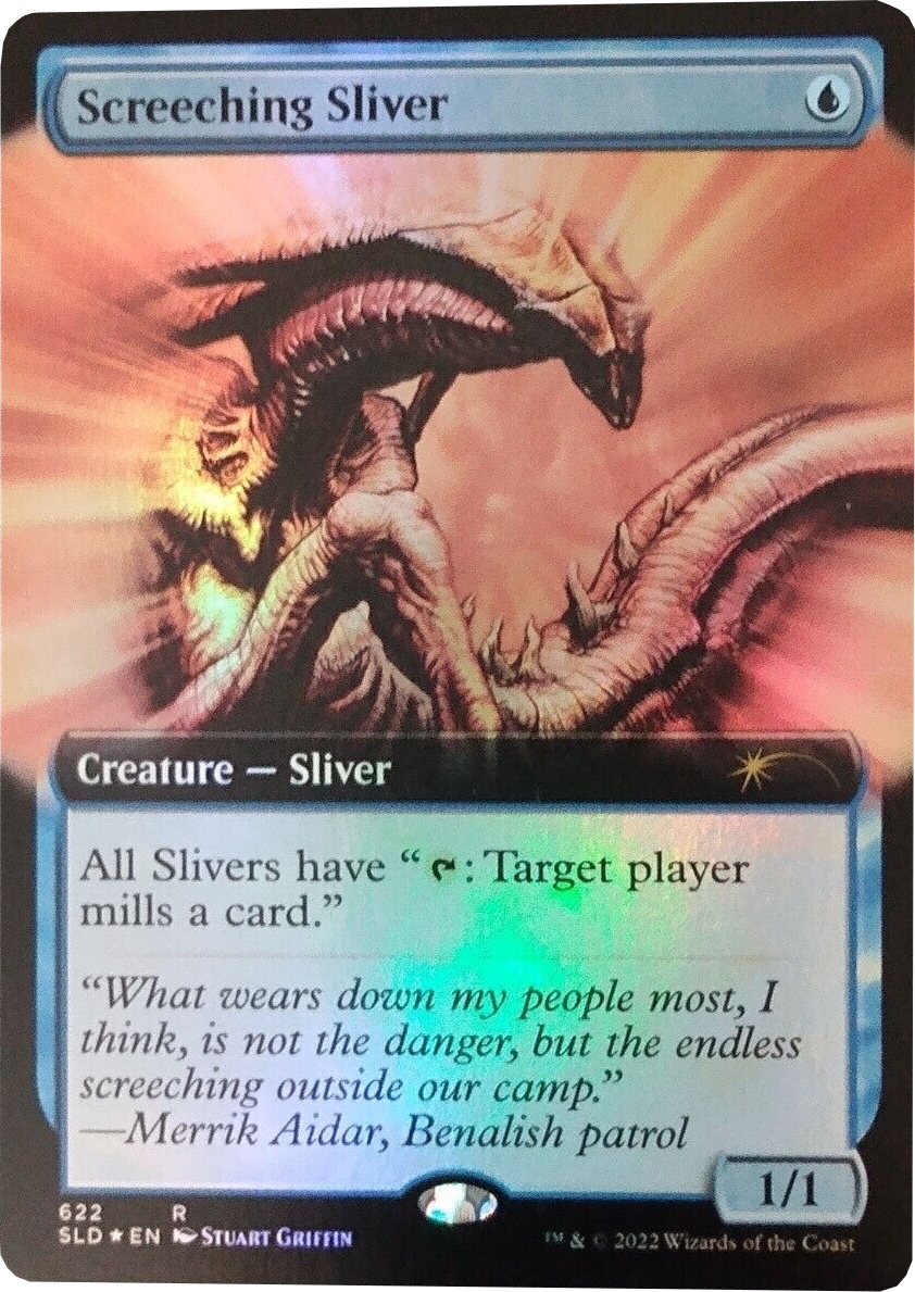 Screeching Sliver (Extended Art) [Secret Lair Drop Promos] | Tables and Towers