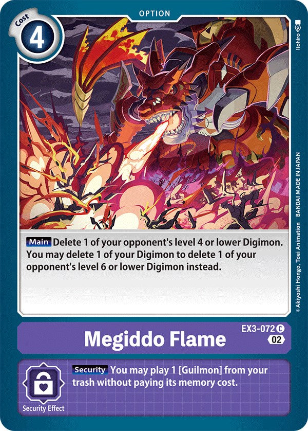 Megiddo Flame [EX3-072] [Draconic Roar] | Tables and Towers