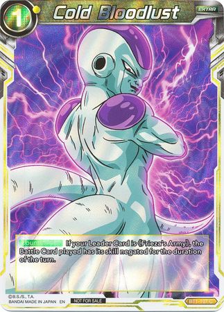 Cold Bloodlust (BT1-107) [Promotion Cards] | Tables and Towers