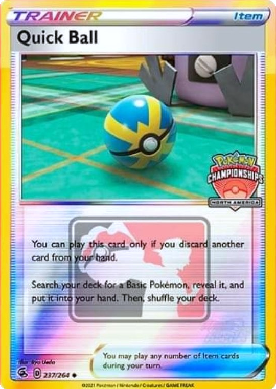 Quick Ball (237/264) (North America Championships Promo) [Sword & Shield: Fusion Strike] | Tables and Towers