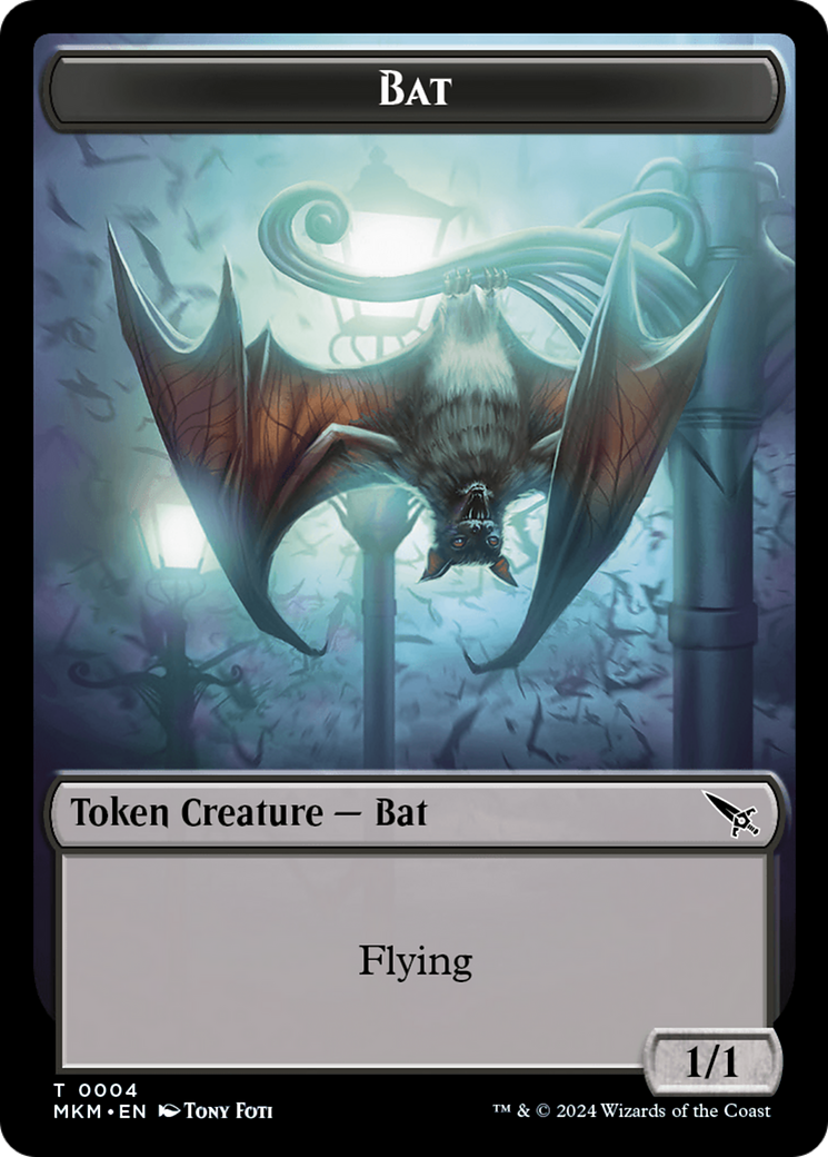 Thopter (0020) // Bat Double-Sided Token [Murders at Karlov Manor Tokens] | Tables and Towers