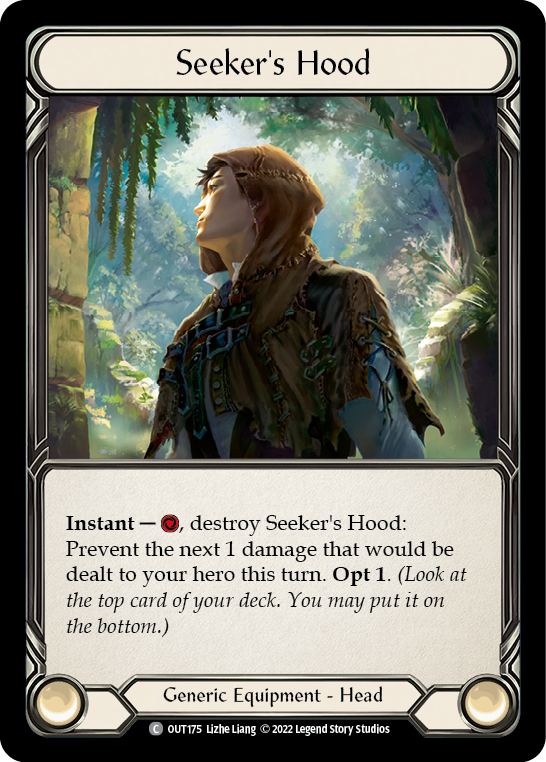 Seeker's Hood [OUT175] (Outsiders)  Cold Foil | Tables and Towers