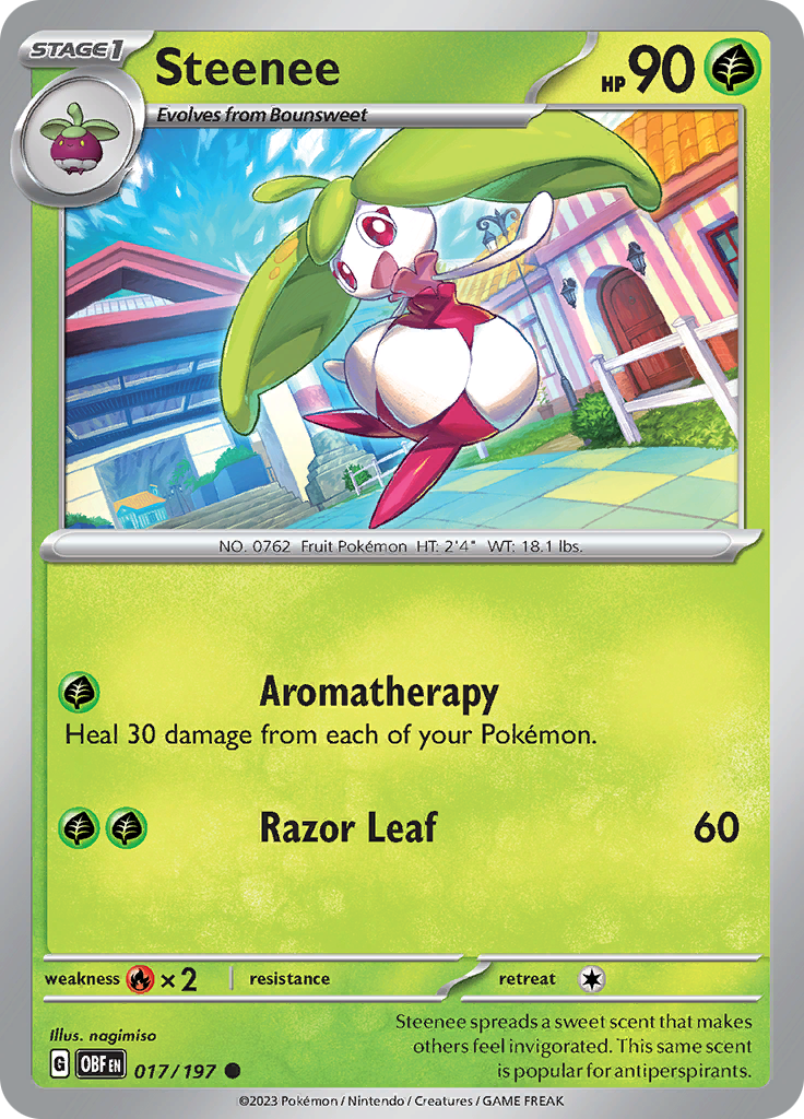 Steenee (017/197) [Scarlet & Violet: Obsidian Flames] | Tables and Towers