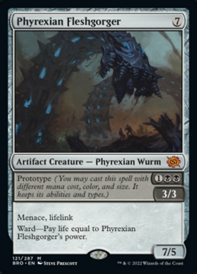 Phyrexian Fleshgorger (Promo Pack) [The Brothers' War Promos] | Tables and Towers