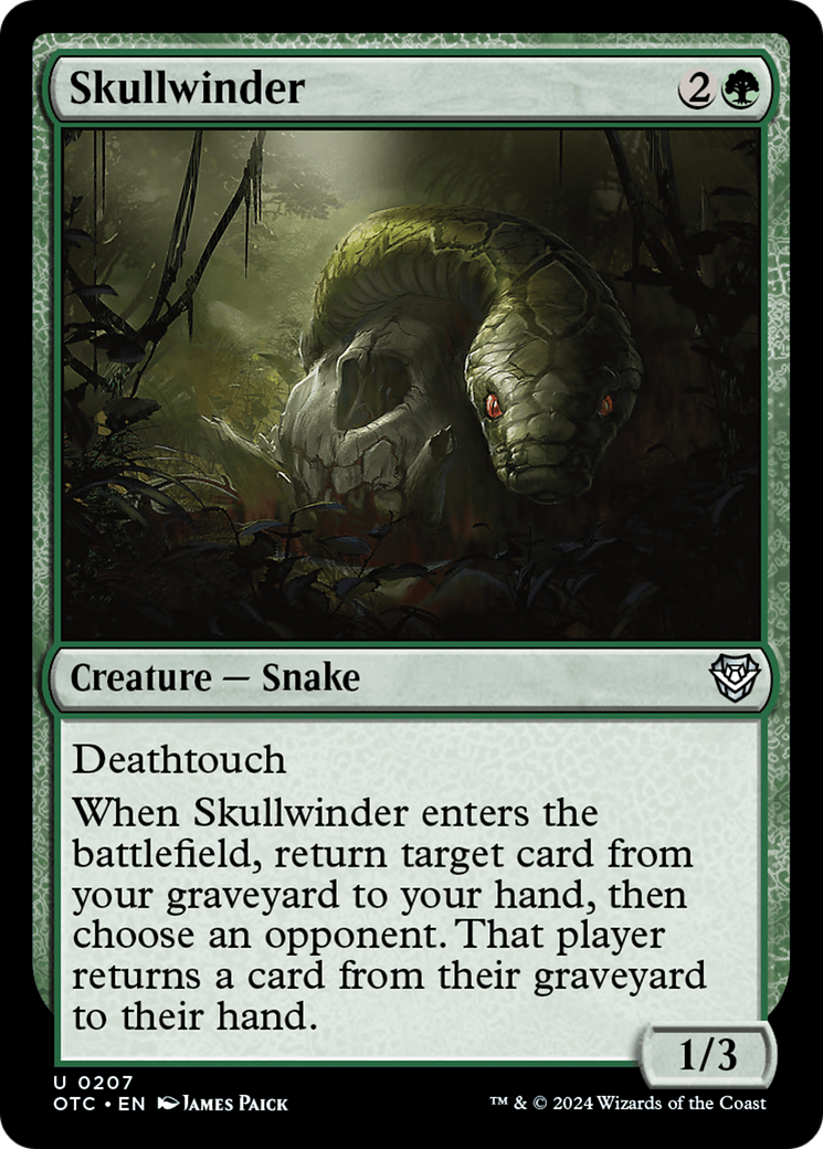 Skullwinder [Outlaws of Thunder Junction Commander] | Tables and Towers