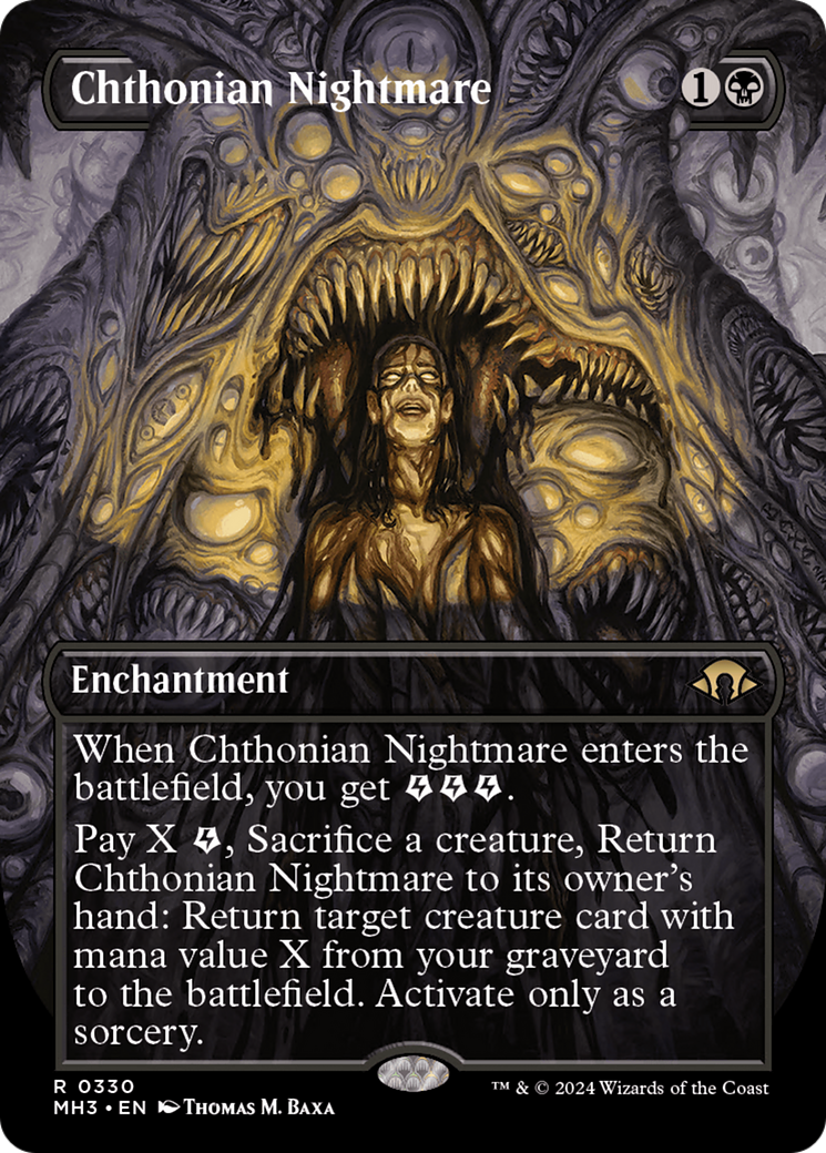 Chthonian Nightmare (Borderless) [Modern Horizons 3] | Tables and Towers