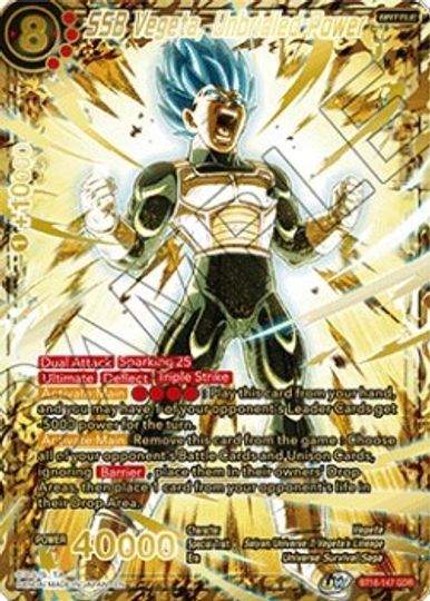 SSB Vegeta, Unbridled Power (God Rare) (BT16-147) [Tournament Promotion Cards] | Tables and Towers