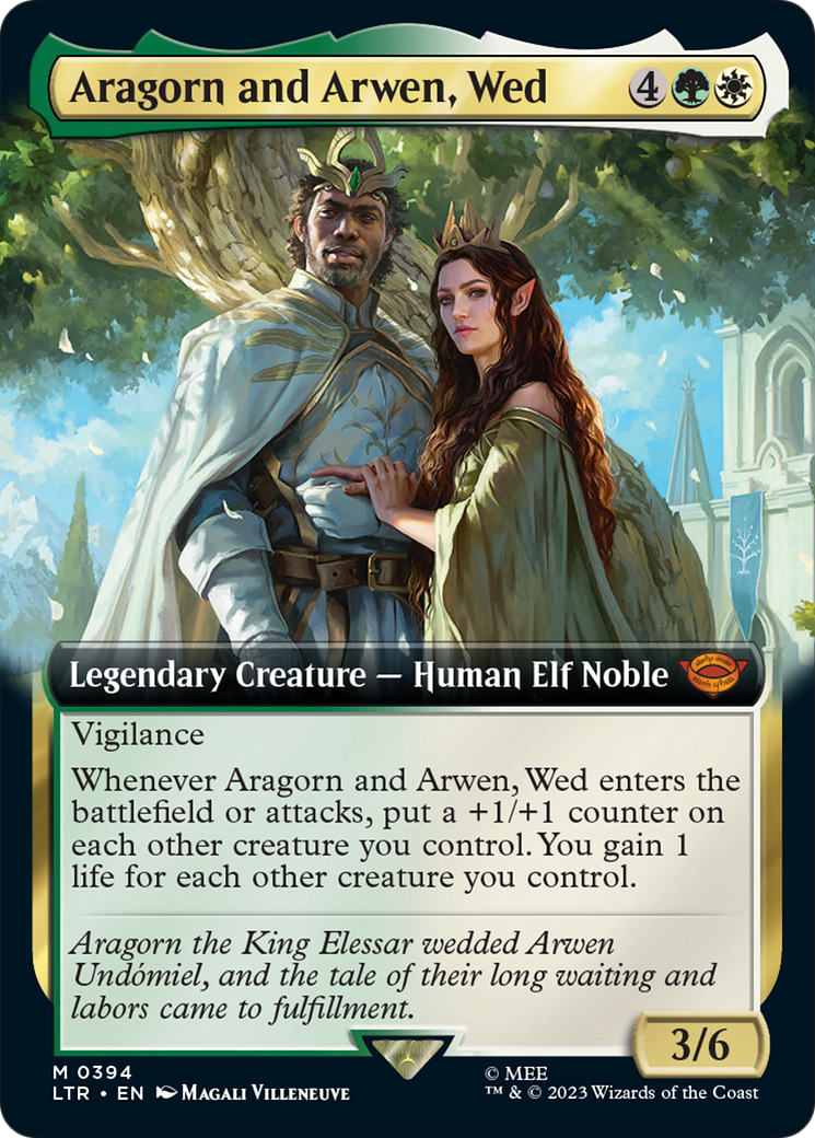 Aragorn and Arwen, Wed (Extended Art) [The Lord of the Rings: Tales of Middle-Earth] | Tables and Towers