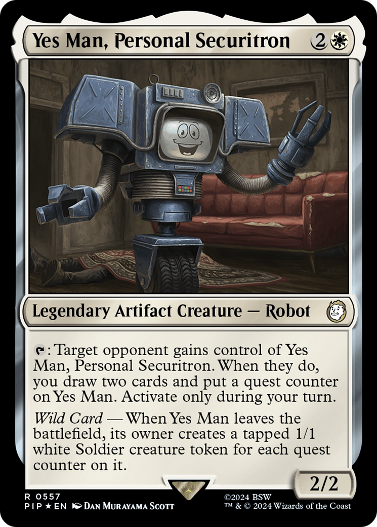 Yes Man, Personal Securitron (Surge Foil) [Fallout] | Tables and Towers