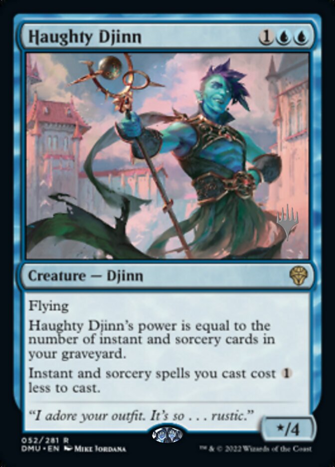 Haughty Djinn (Promo Pack) [Dominaria United Promos] | Tables and Towers