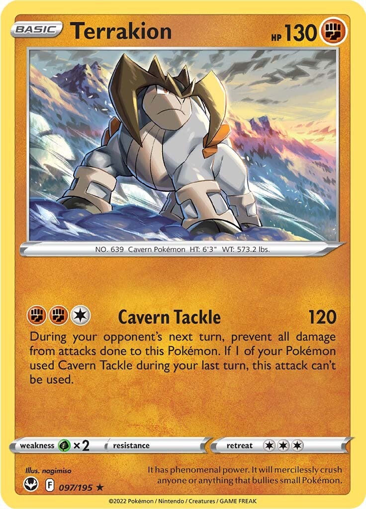 Terrakion (097/195) [Sword & Shield: Silver Tempest] | Tables and Towers