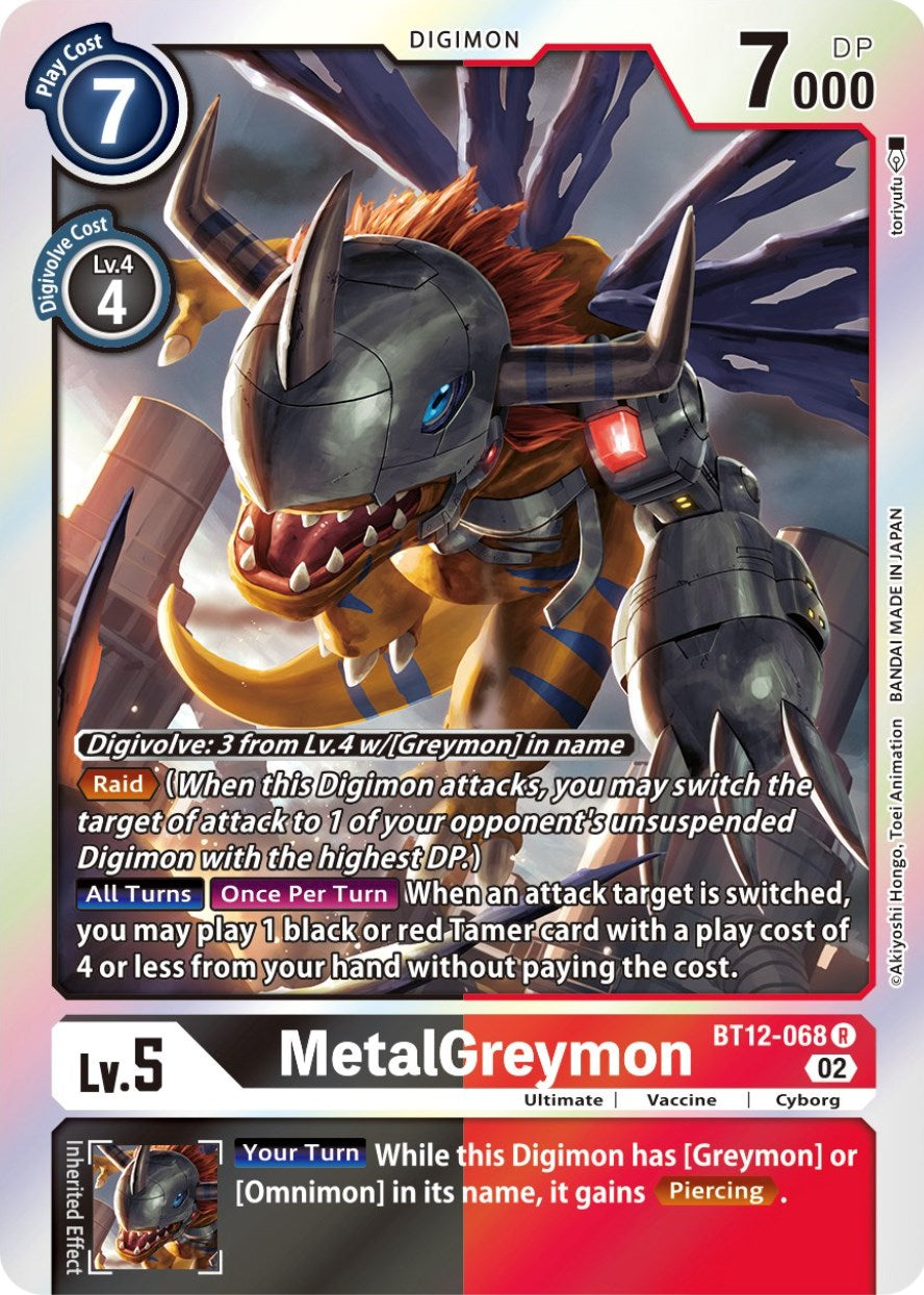 MetalGreymon [BT12-068] [Across Time] | Tables and Towers