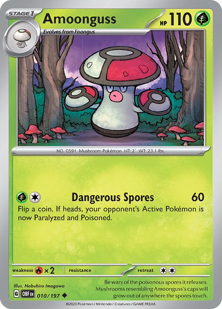 Amoonguss (010/197) [Scarlet & Violet: Obsidian Flames] | Tables and Towers