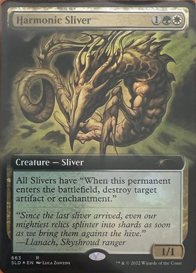 Harmonic Sliver (Extended Art) [Secret Lair Drop Promos] | Tables and Towers