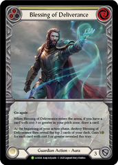 Blessing of Deliverance (Yellow) [LGS024] (Promo)  Rainbow Foil | Tables and Towers