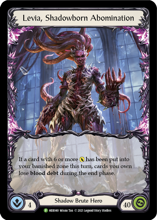 Levia, Shadowborn Abomination [HER040] (Promo)  Rainbow Foil | Tables and Towers