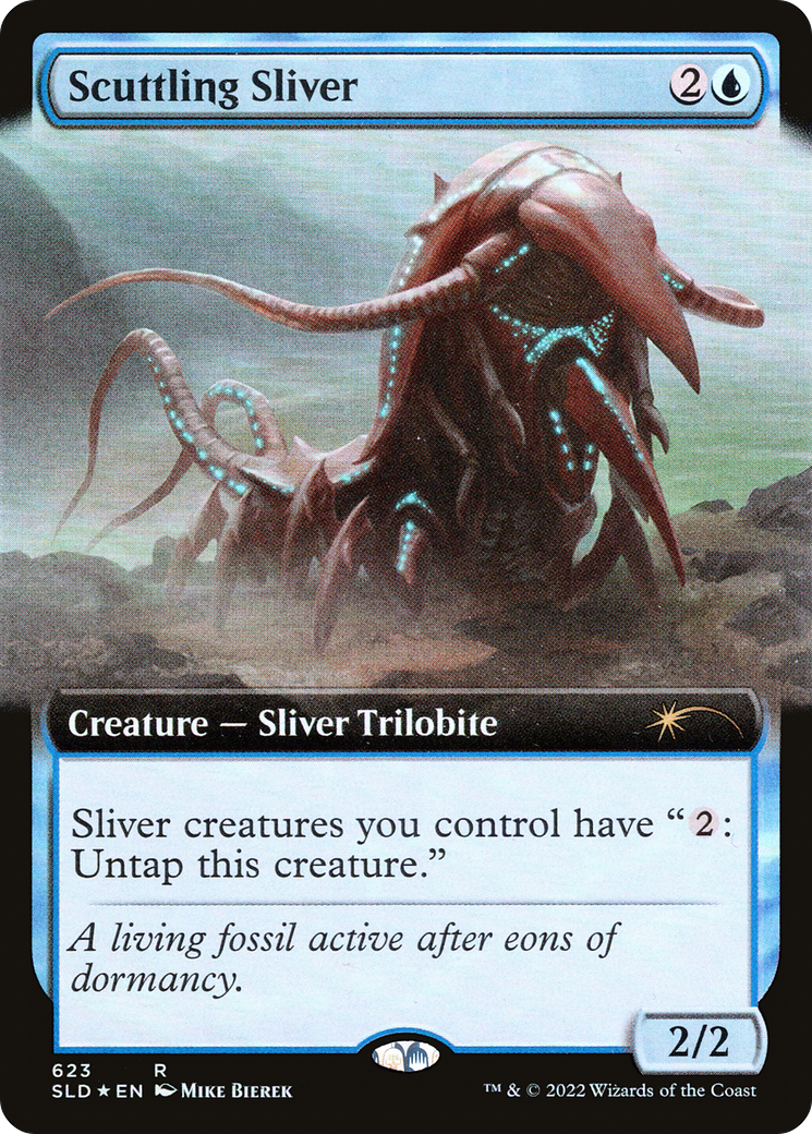 Scuttling Sliver (Extended Art) [Secret Lair Drop Promos] | Tables and Towers