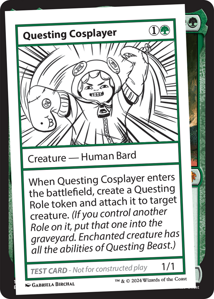 Questing Cosplayer [Mystery Booster 2 Playtest Cards] | Tables and Towers