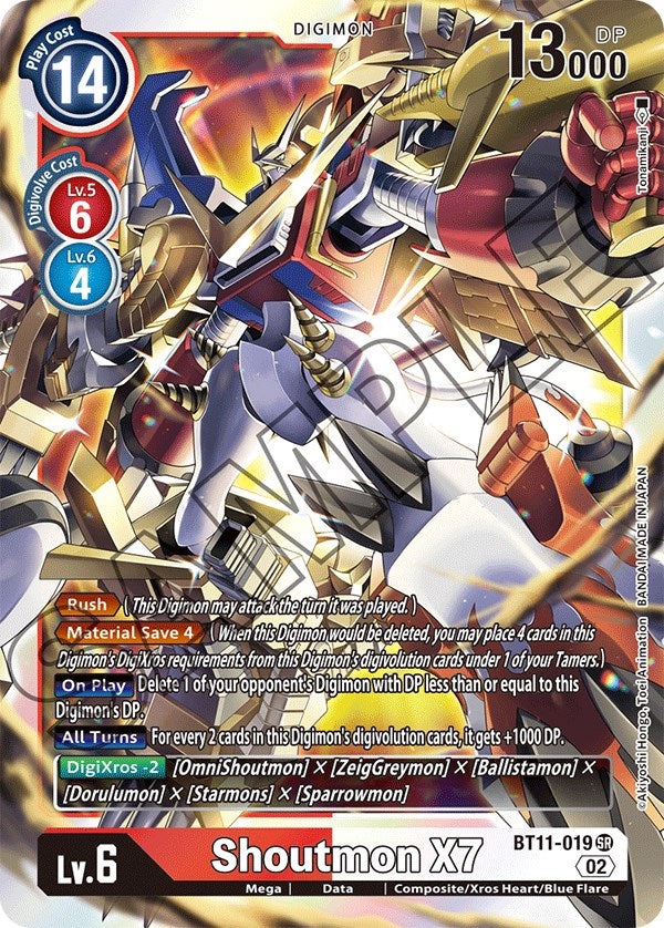 Shoutmon X7 [BT11-019] [Dimensional Phase] | Tables and Towers