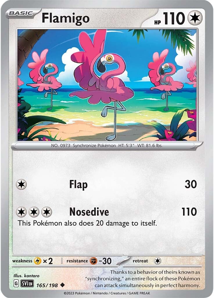 Flamigo (165/198) [Scarlet & Violet: Base Set] | Tables and Towers