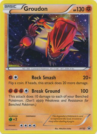 Groudon (XY52) (Jumbo Card) [XY: Black Star Promos] | Tables and Towers