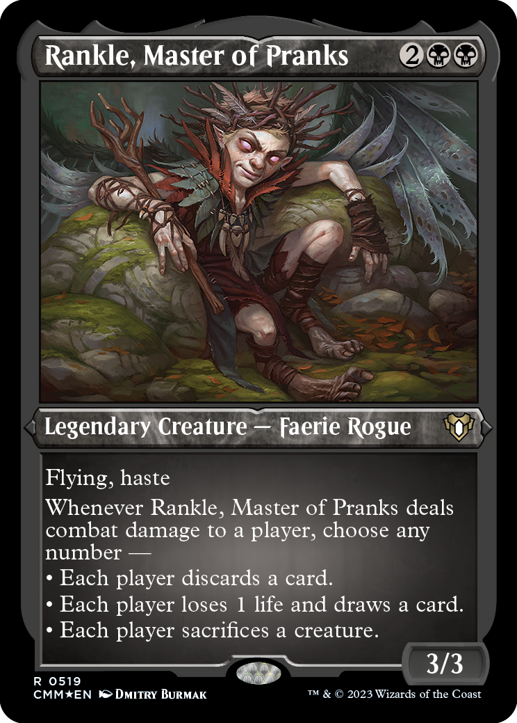 Rankle, Master of Pranks (Foil Etched) [Commander Masters] | Tables and Towers