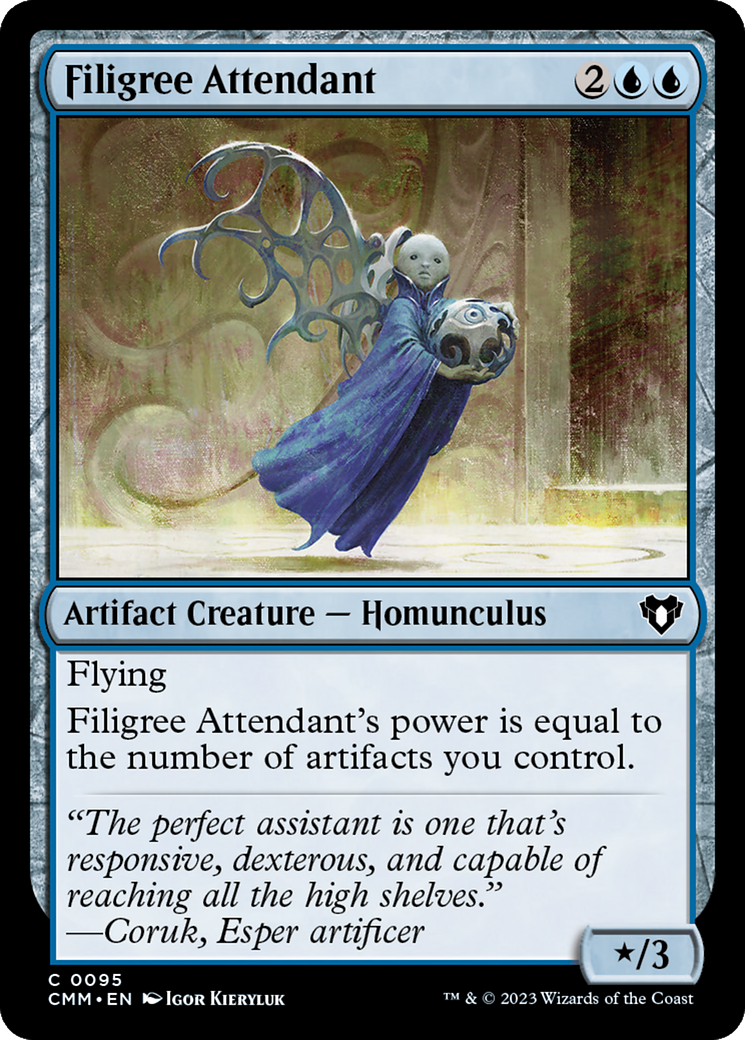 Filigree Attendant [Commander Masters] | Tables and Towers