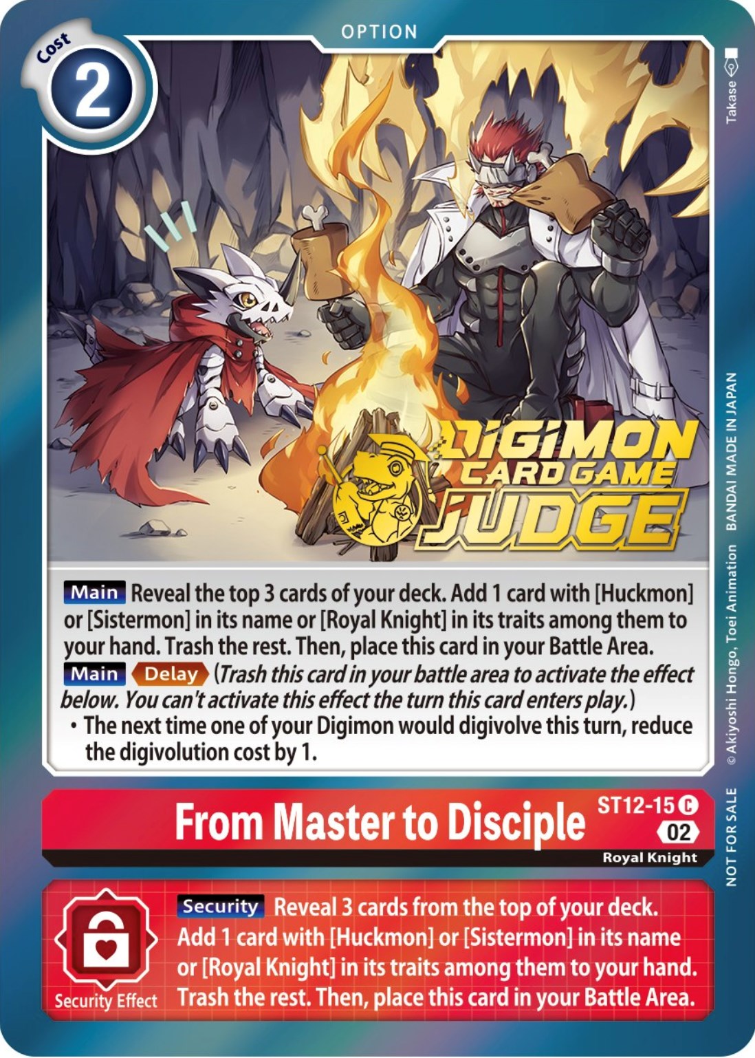 From Master to Disciple [ST12-15] (Judge Pack 3) [Starter Deck: Jesmon Promos] | Tables and Towers