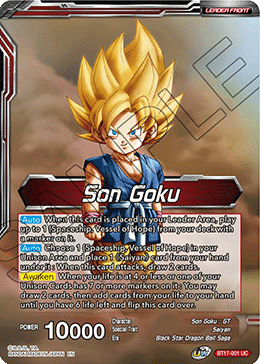 Son Goku // Son Goku, Pan, and Trunks, Space Adventurers (BT17-001) [Ultimate Squad] | Tables and Towers