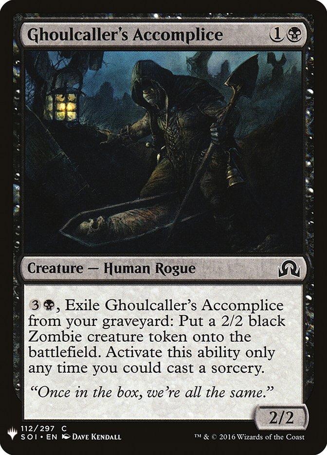 Ghoulcaller's Accomplice [Mystery Booster] | Tables and Towers