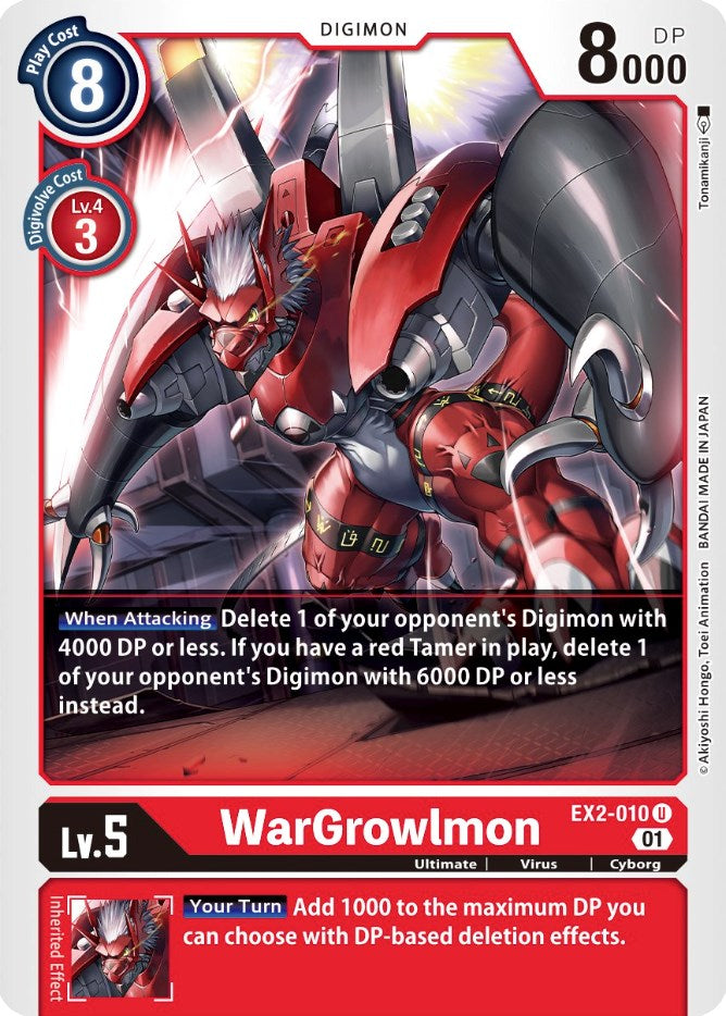 WarGrowlmon [EX2-010] [Digital Hazard] | Tables and Towers