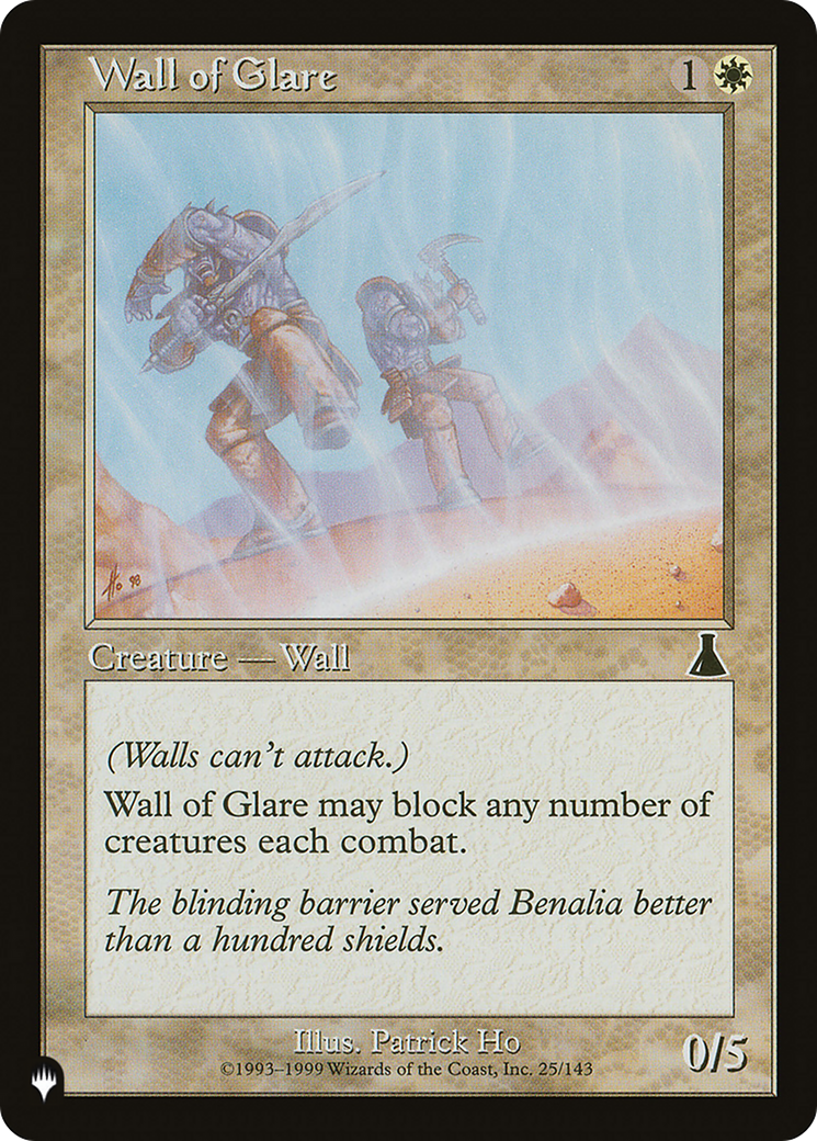 Wall of Glare [The List Reprints] | Tables and Towers