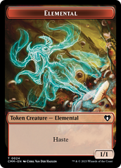 Elemental (0024) // Phyrexian Germ Double-Sided Token [Commander Masters Tokens] | Tables and Towers