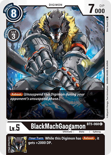 BlackMachGaogamon [BT5-068] [Battle of Omni] | Tables and Towers