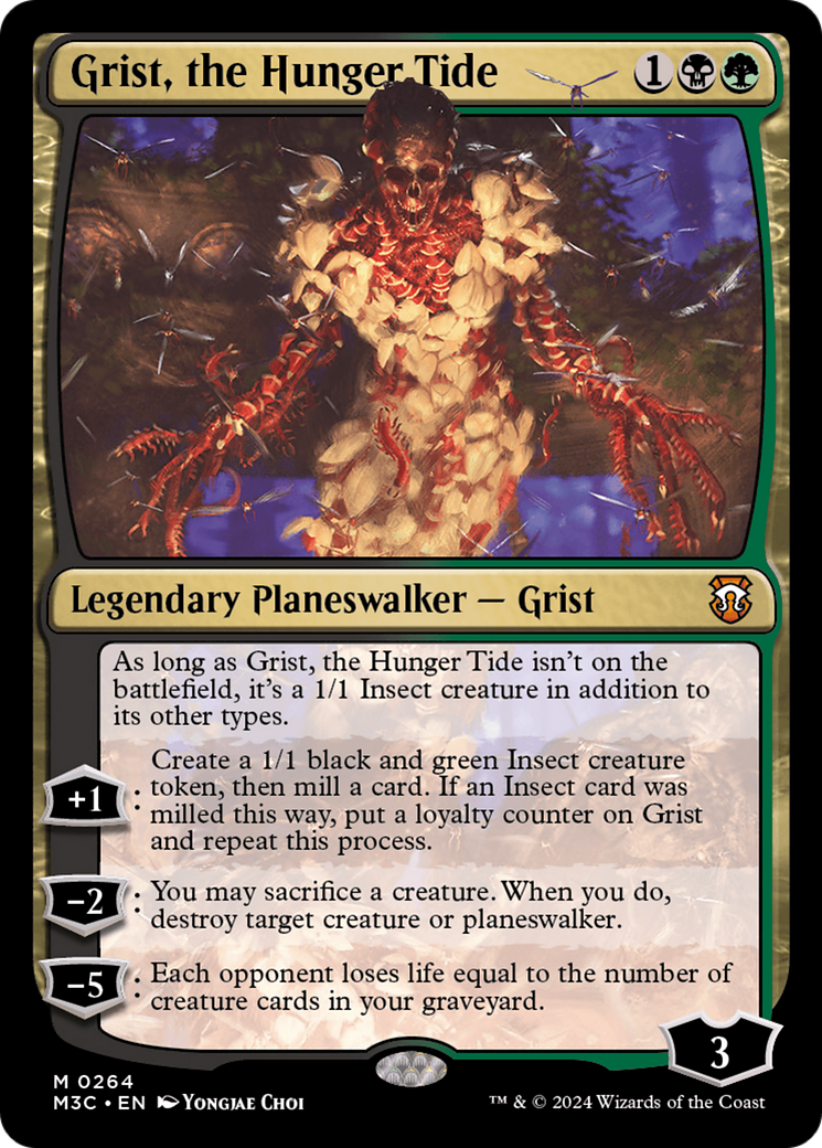 Grist, the Hunger Tide (Ripple Foil) [Modern Horizons 3 Commander] | Tables and Towers