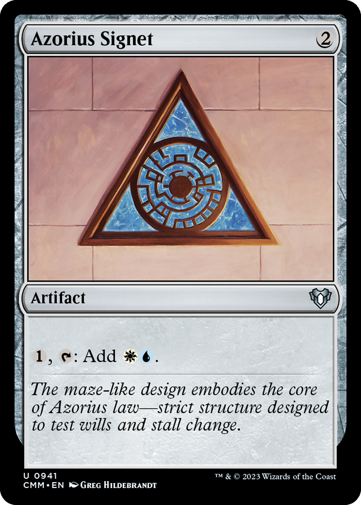 Azorius Signet [Commander Masters] | Tables and Towers