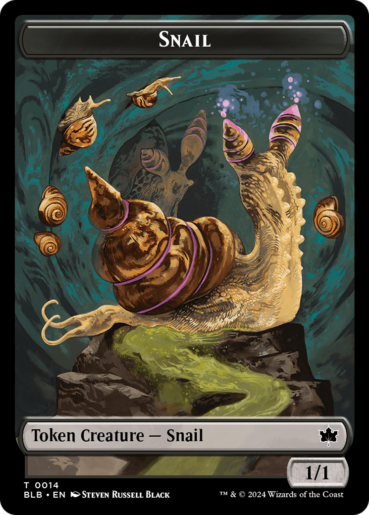 Snail // Thundertrap Trainer Double-Sided Token [Bloomburrow Tokens] | Tables and Towers