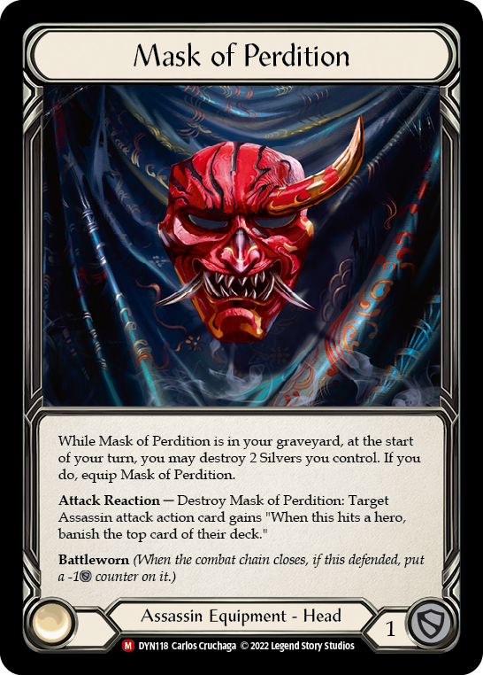 Mask of Perdition [DYN118] (Dynasty)  Cold Foil | Tables and Towers