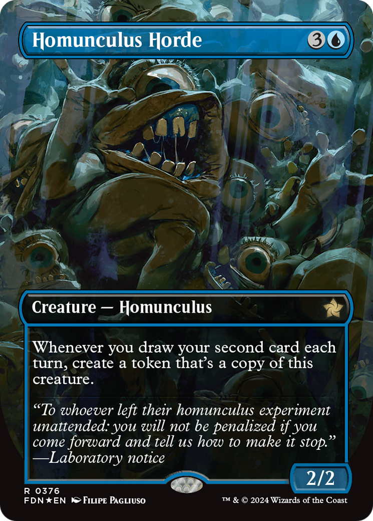 Homunculus Horde (Borderless) (Mana Foil) [Foundations] | Tables and Towers