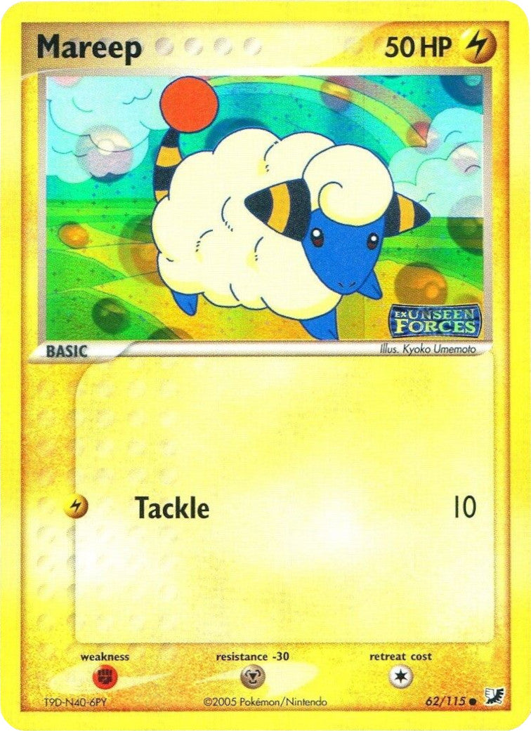 Mareep (62/115) (Stamped) [EX: Unseen Forces] | Tables and Towers