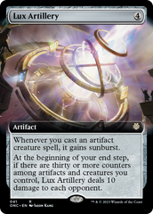 Lux Artillery (Extended Art) [Phyrexia: All Will Be One Commander] | Tables and Towers