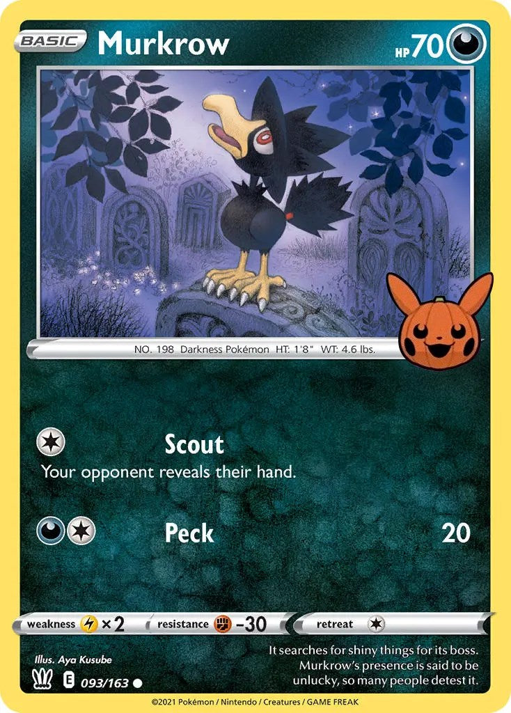 Murkrow (093/163) [Trick or Trade] | Tables and Towers