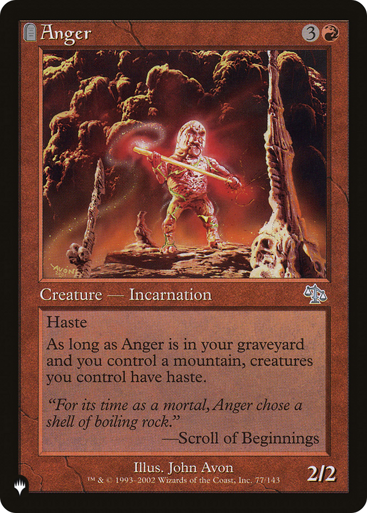 Anger (JUD) [The List Reprints] | Tables and Towers