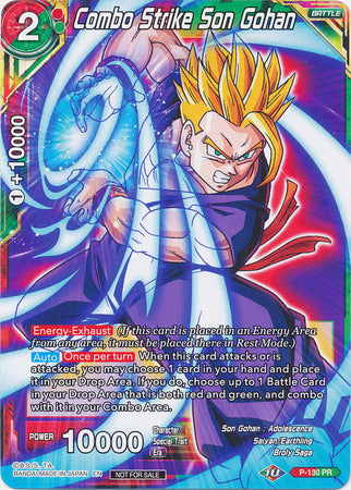 Combo Strike Son Gohan (Shop Tournament: Assault of Saiyans) (P-130) [Promotion Cards] | Tables and Towers