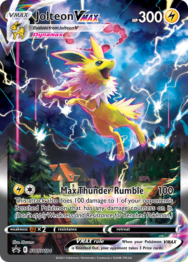 Jolteon VMAX (SWSH184) (Jumbo Card) [Sword & Shield: Black Star Promos] | Tables and Towers