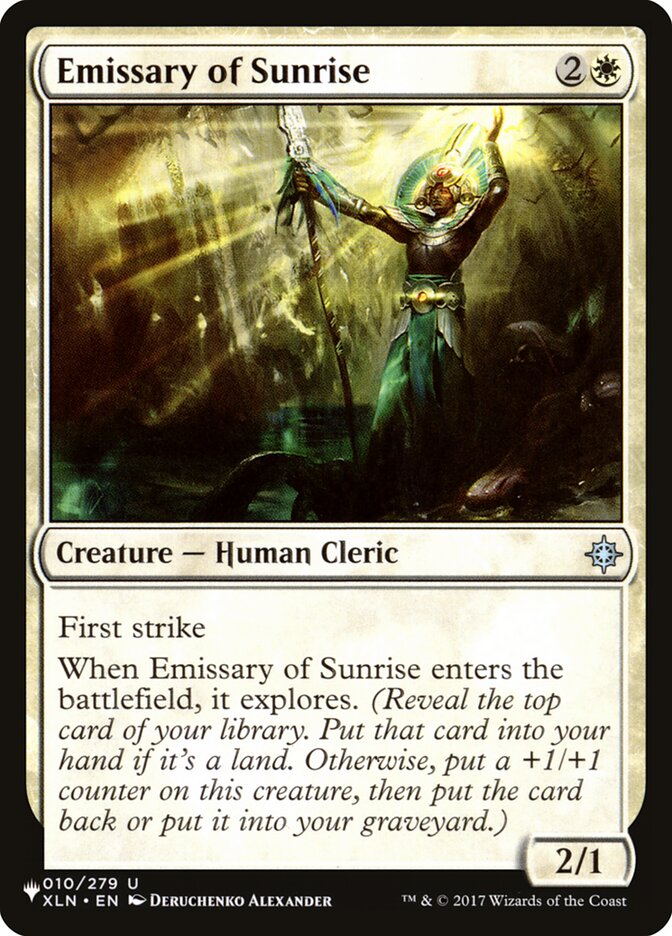 Emissary of Sunrise [The List] | Tables and Towers