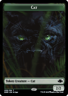 Zombie // Cat (008) Double-Sided Token [Dominaria Remastered Tokens] | Tables and Towers