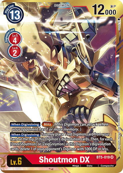 Shoutmon DX [BT5-019] (Alternate Art) [Battle of Omni] | Tables and Towers