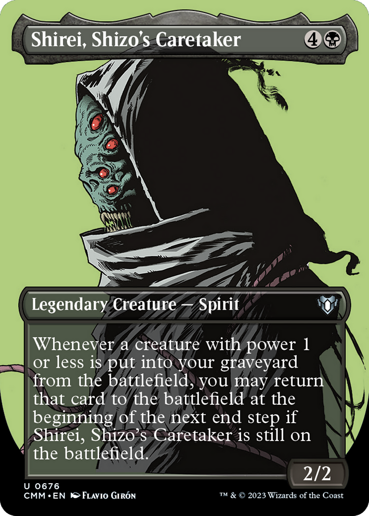 Shirei, Shizo's Caretaker (Borderless Profile) [Commander Masters] | Tables and Towers